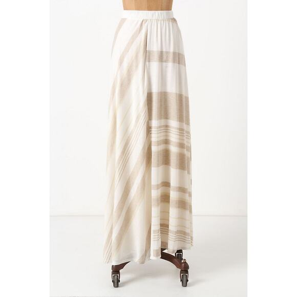 Anthropologie Bordeaux Esker Striped Maxi Skirt - Picture 2 of 6